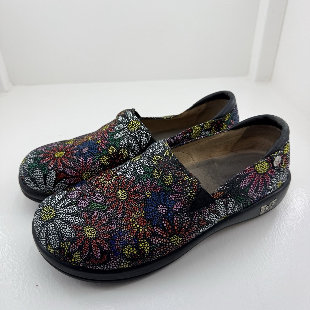 Alegria Keli Daisy Chain KEL-564 Womens US 10 EU 40 Floral Leather Work Shoes